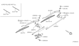 Diagram for Infiniti I35 Wiper Blade - 28890-2Y912