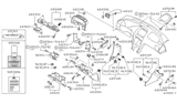 Diagram for Infiniti I30 Glove Box - 68500-3Y104