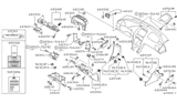 Diagram for 2003 Infiniti I35 Glove Box - 68500-3Y112