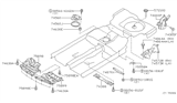 Diagram for Infiniti I35 Engine Cover - 75898-2Y100