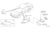 Diagram for Infiniti I35 Car Mirror - 96365-3Y200