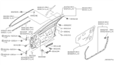 Diagram for Infiniti I35 Door Moldings - 80813-2Y010