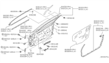 Diagram for 2004 Infiniti I35 Door Moldings - 80812-2Y010