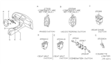 Diagram for 2004 Infiniti I35 Seat Heater Switch - 25500-36R70