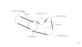 Diagram for Infiniti I30 Serpentine Belt - 11950-31U02