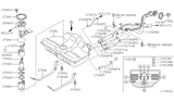 Diagram for 2003 Infiniti I35 Fuel Tank Strap - 17407-2Y000