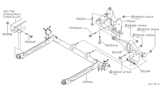 Diagram for Infiniti Axle Beam - 55501-2Y000