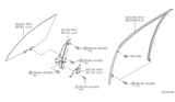 Diagram for 2001 Infiniti I30 Window Regulator - 80721-2Y000