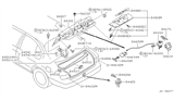 Diagram for 2000 Infiniti I30 Weather Strip - 84830-2Y000