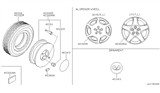 Diagram for 2003 Infiniti I35 Spare Wheel - 40300-5Y826