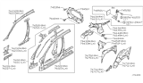 Diagram for 2003 Infiniti I35 Wheelhouse - 76751-4Y900