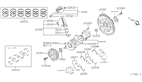 Diagram for 2001 Infiniti I30 Piston Ring Set - 12033-2Y900