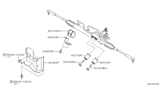 Diagram for Infiniti I30 Rack & Pinion Bushing - 54445-2Y000