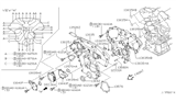 Diagram for Infiniti FX45 Timing Cover - 13570-AL660