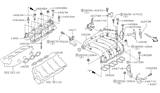 Diagram for Infiniti I30 Throttle Body Gasket - 16175-AR000