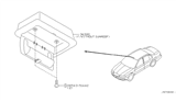 Diagram for 2001 Infiniti I30 Interior Light Bulb - 96980-3Y002