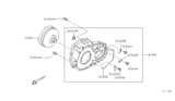 Diagram for Infiniti I35 Bellhousing - 31300-81X04