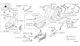 Diagram for Infiniti I30 Seat Cover - 87370-4Y122