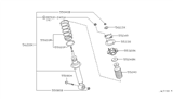 Diagram for Infiniti I35 Shock and Strut Boot - 55240-2Y000