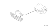 Diagram for Infiniti I35 Grille - 62310-3Y100