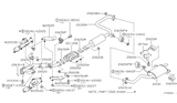 Diagram for 1998 Infiniti I30 Muffler Hanger Straps - 20650-0L700