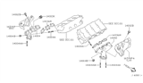 Diagram for Infiniti I30 Exhaust Manifold Gasket - 14036-AG010