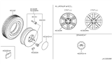 Diagram for 2001 Infiniti I30 Wheel Cover - 40315-5Y800