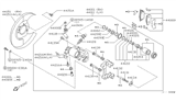 Diagram for Infiniti G20 Brake Pad Set - 44060-AU090
