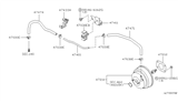 Diagram for 2001 Infiniti I30 Brake Booster Vacuum Hose - 47474-5Y700
