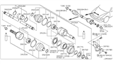 Diagram for Infiniti I30 Axle Shaft - 39204-2Y080
