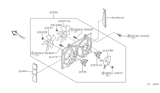 Diagram for 2005 Infiniti Q45 Fan Motor - 21487-8H300