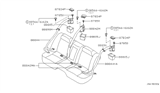 Diagram for Infiniti I30 Seat Belt - 88844-5Y703