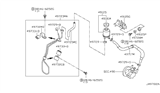 Diagram for Infiniti I30 Power Steering Hose - 49717-5Y705