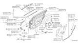 Diagram for 2002 Infiniti I35 Door Hinge - 82400-2Y900