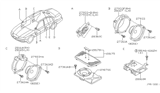 Diagram for Infiniti Q45 Car Speakers - 28155-6P100