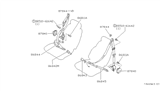 Diagram for 1992 Infiniti M30 Seat Belt - 86843-F6601