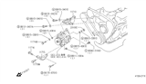 Diagram for Infiniti Alternator Bracket - 11710-V5300