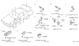 Diagram for Infiniti M30 Mirror Switch - 25570-F6100