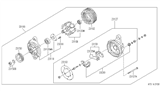 Diagram for Infiniti Alternator Bearing - 23120-R2000