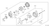 Diagram for 1991 Infiniti M30 Alternator Case Kit - 23118-F6300