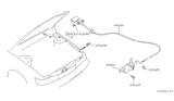 Diagram for 1991 Infiniti M30 Hood Cable - 65620-51S00