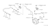 Diagram for 1990 Infiniti M30 Brake Booster - 47210-F6600