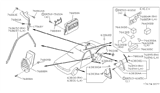 Diagram for 1991 Infiniti M30 Body Mount Hole Plug - 01658-00302