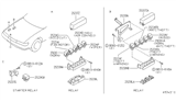 Diagram for 1995 Infiniti Q45 Relay - 25230-89981