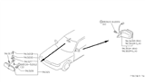 Diagram for 1991 Infiniti M30 Car Mirror - 96365-15E60