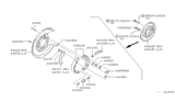 Diagram for Infiniti M30 Parking Brake Shoe - 44060-41L25
