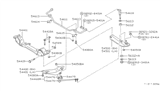 Diagram for 1992 Infiniti M30 Sway Bar Bracket - 54615-F6400