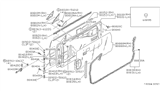 Diagram for 1990 Infiniti M30 Weather Strip - 80832-F6600