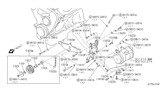 Diagram for Infiniti Idler Pulley Bolt - 11928-F6100