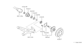 Diagram for 1991 Infiniti M30 Wheel Stud - 43222-N3200